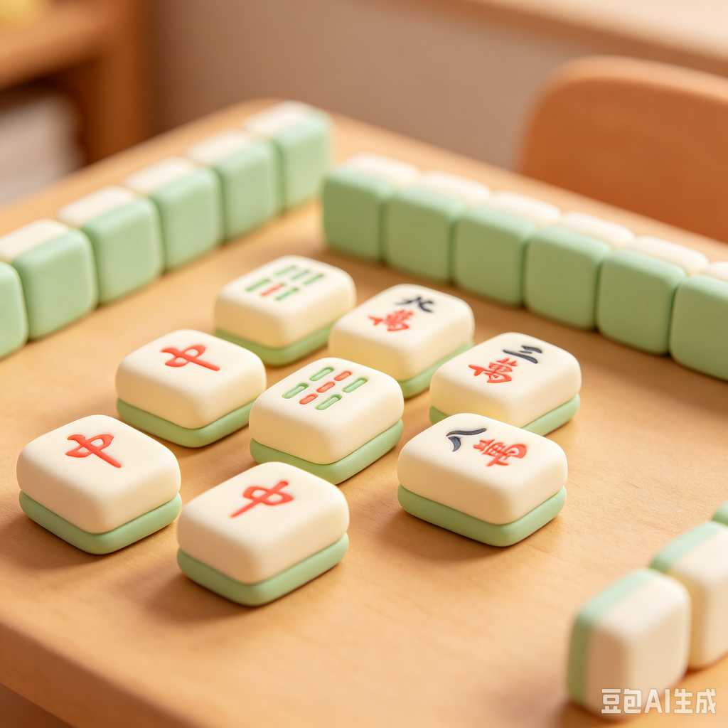 small portable mahjong set