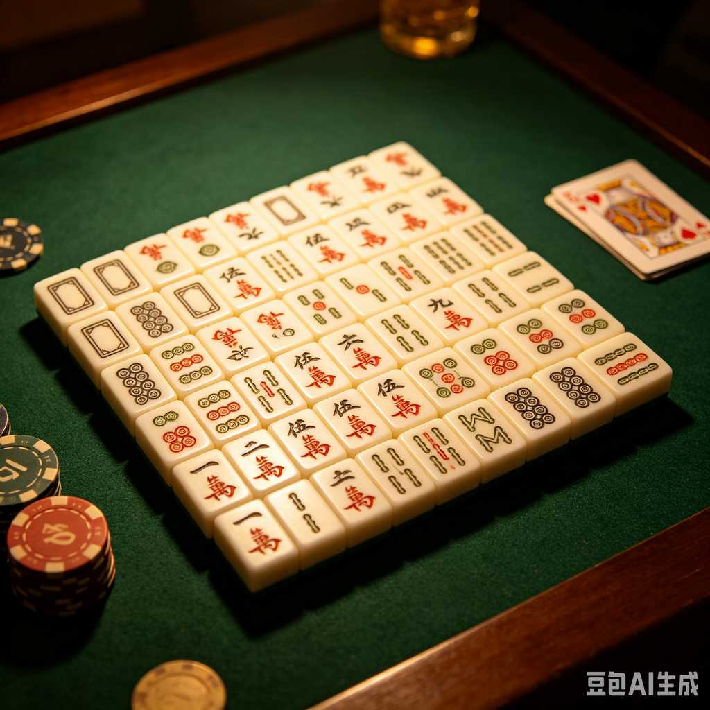 pastel color mahjong tiles