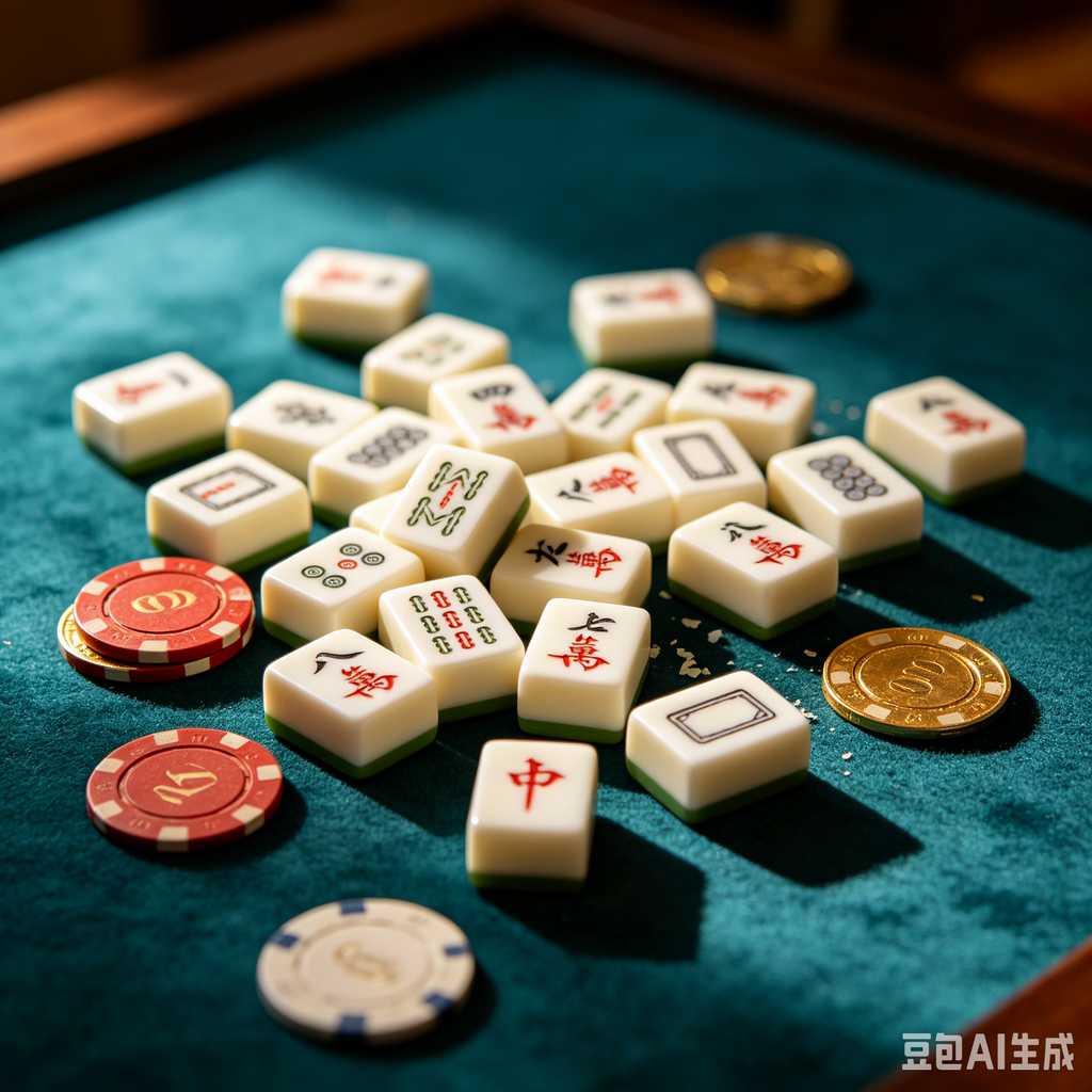 mini mahjong tiles keychain